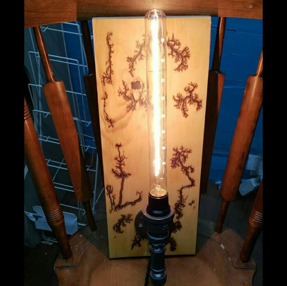 Handmade steampunk themed wall sconces
